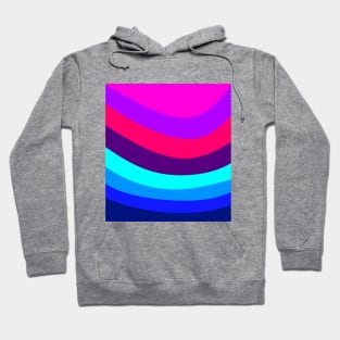 Pink Blue Colorful Lines Hoodie